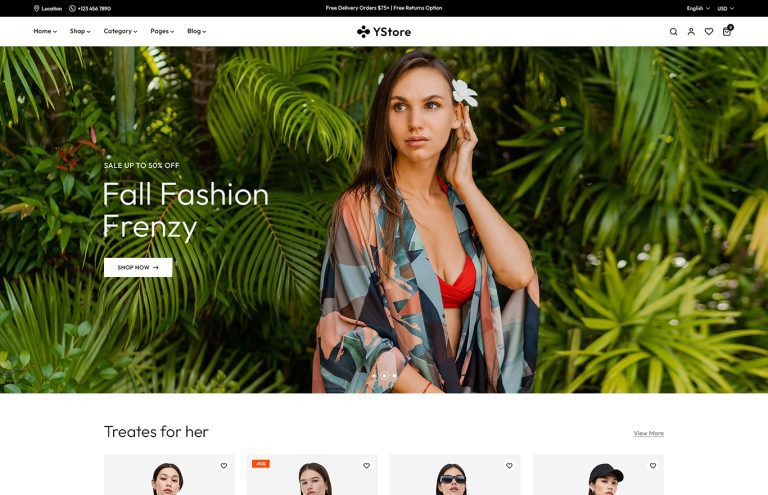YStore – Multipurpose Fashion Shopify Theme