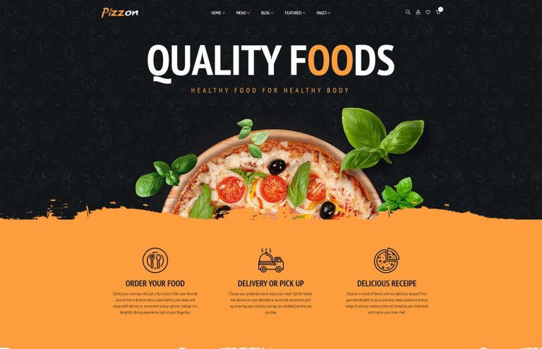 Pizzon – Pizza Restaurant, Fast Food Shopify Theme