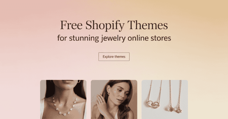 Free Shopify Themes for Jewelry Online Stores
